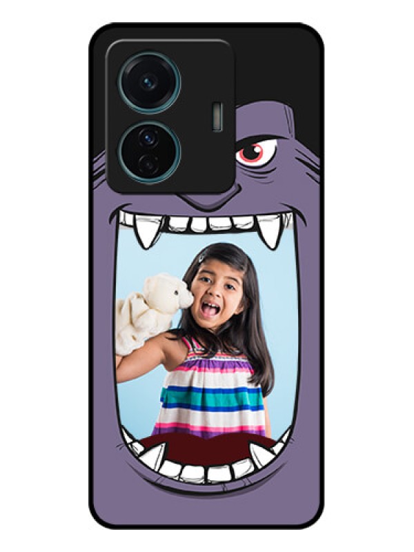 Custom iQOO Z6 Pro 5G Custom Metal Phone Case - Angry Monster Design