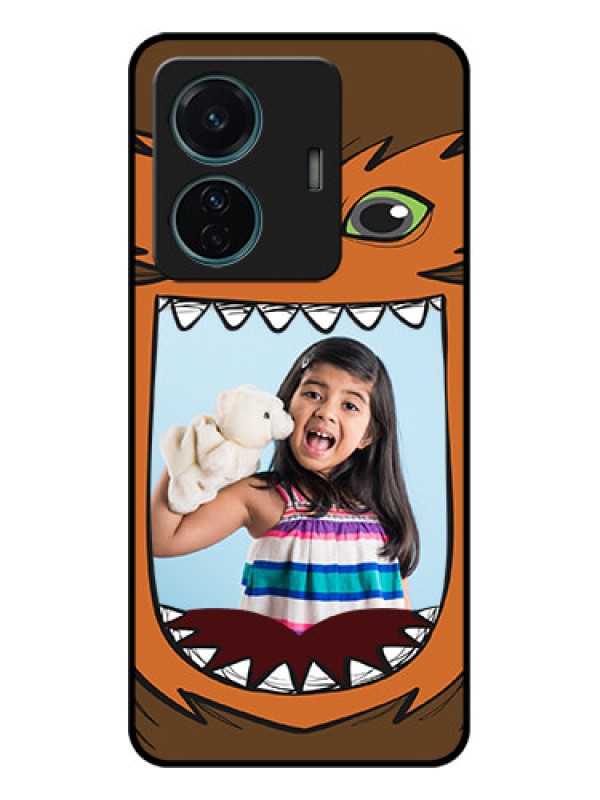 Custom iQOO Z6 Pro 5G Custom Metal Phone Case - Owl Monster Back Case Design