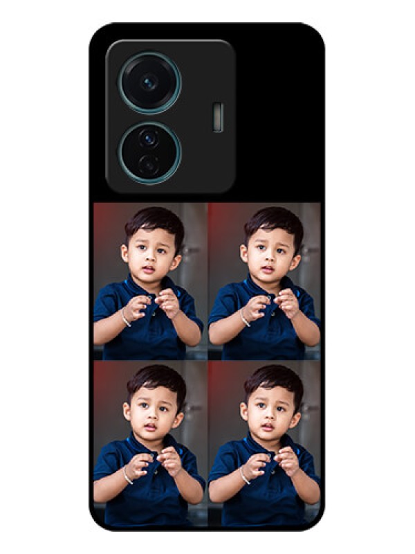 Custom iQOO Z6 Pro 5G Custom Metal Phone Case - 4 Image Holder Design