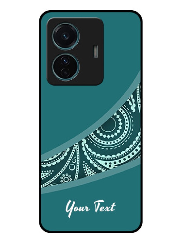 Custom iQOO Z6 Pro 5G Custom Metal Phone Case - Semi Visible Floral Design