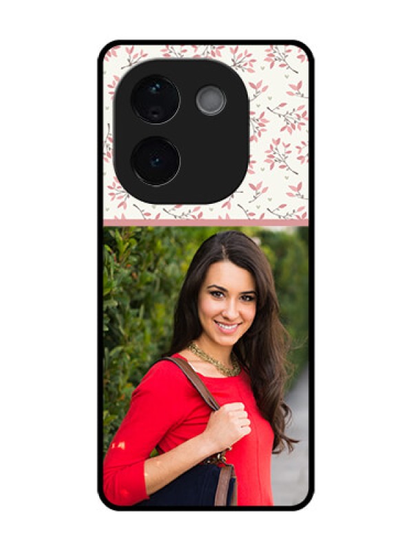 Custom iQOO Z9s Pro 5G Custom Metal Phone Case - Stunning Floral Design