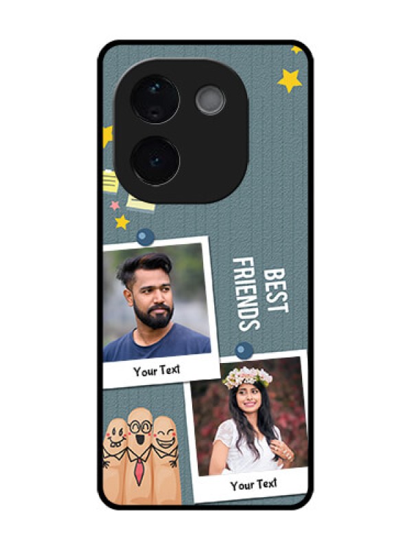 Custom iQOO Z9s Pro 5G Custom Metal Phone Case - Sticky Frames And Friendship Design
