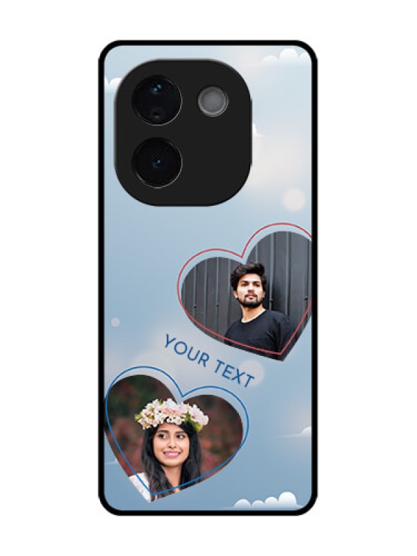 Custom iQOO Z9s Pro 5G Custom Metal Phone Case - Blue Color Couple Design