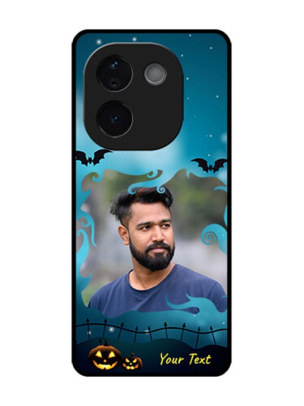 Custom iQOO Z9s Pro 5G Custom Metal Phone Case - Halloween Frame Design