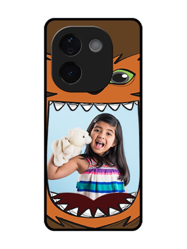 Custom iQOO Z9s Pro 5G Custom Metal Phone Case - Owl Monster Back Case Design