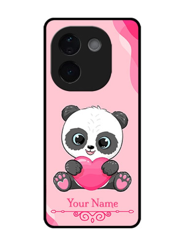 Custom iQOO Z9s Pro 5G Custom Metal Phone Case - Cute Panda Design