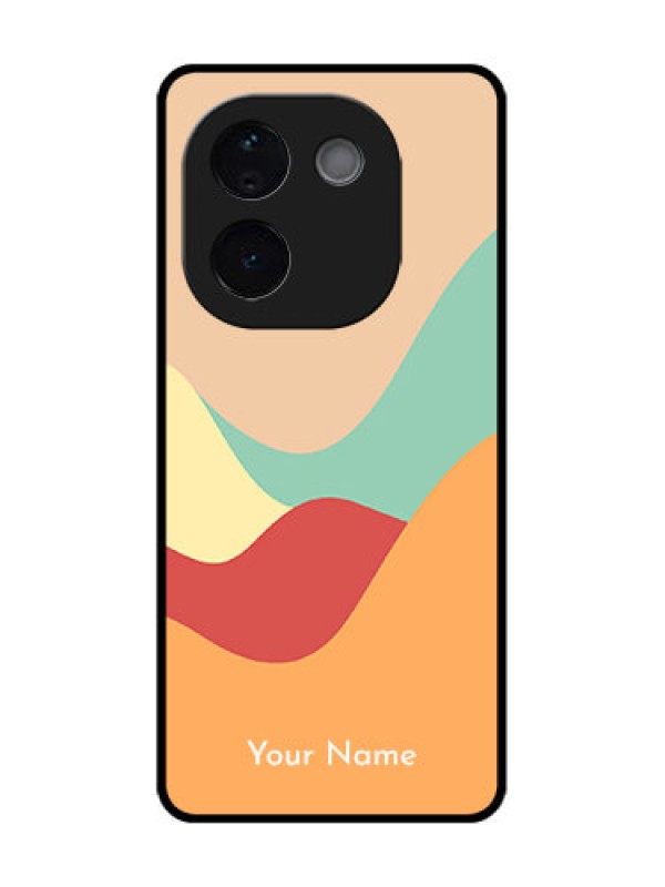 Custom iQOO Z9s Pro 5G Custom Metal Phone Case - Ocean Waves Multi - Colour Design