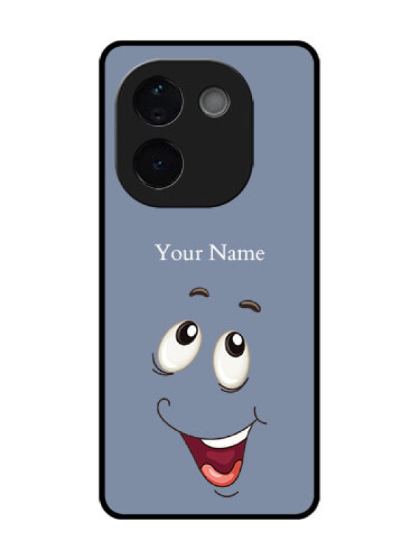 Custom iQOO Z9s Pro 5G Custom Metal Phone Case - Laughing Cartoon Face Design