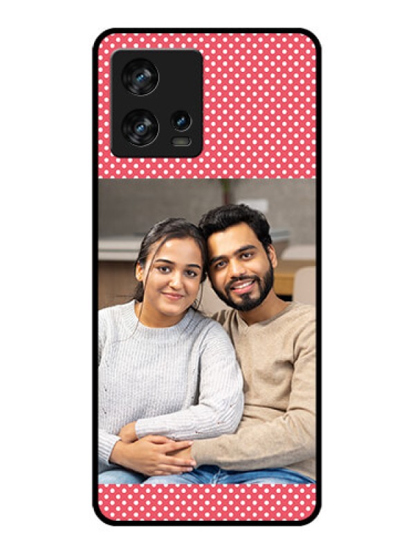 Custom Motorola Edge 30 Fusion Custom Metal Phone Case - White Dotted Design