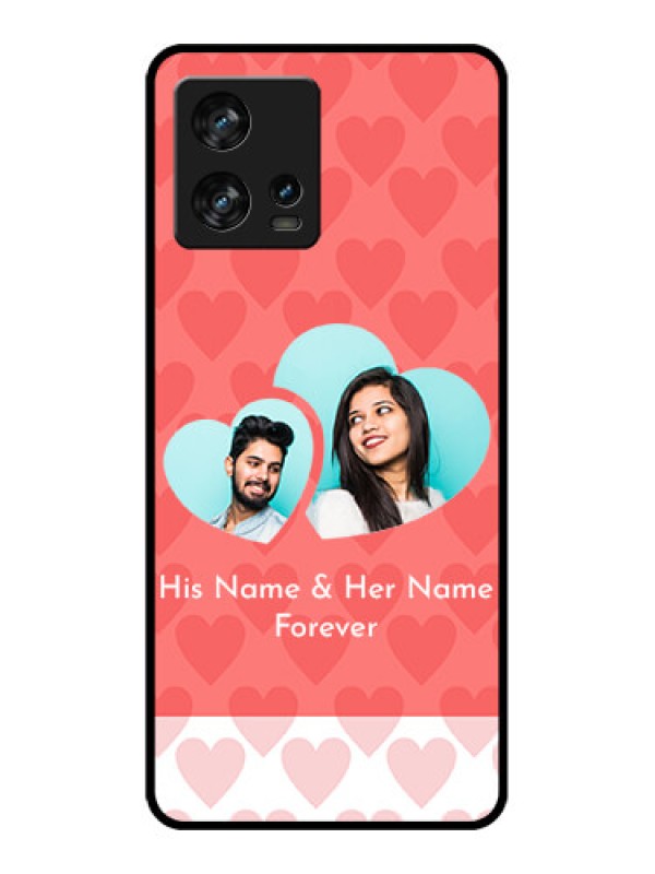 Custom Motorola Edge 30 Fusion Custom Metal Phone Case - Couple Pic Upload Design