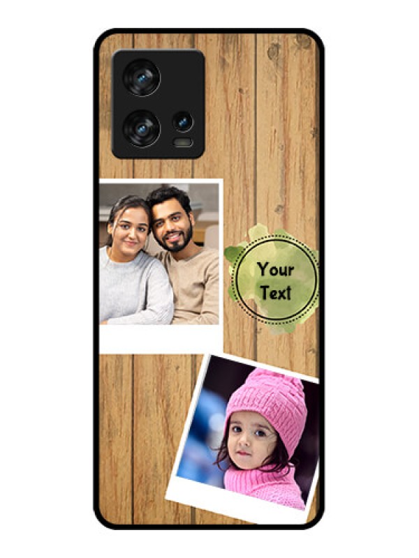Custom Motorola Edge 30 Fusion Custom Metal Phone Case - Wooden Texture Design