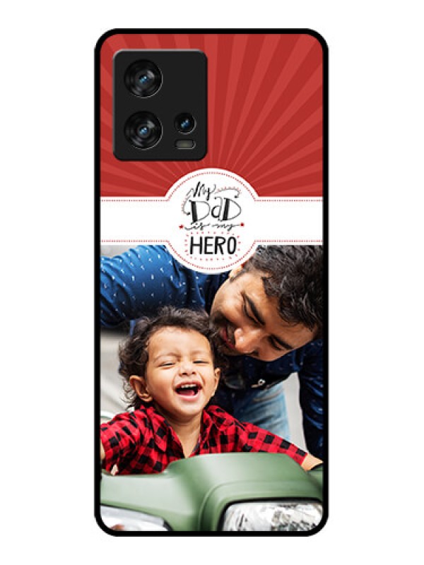 Custom Motorola Edge 30 Fusion Custom Metal Phone Case - My Dad Hero Design