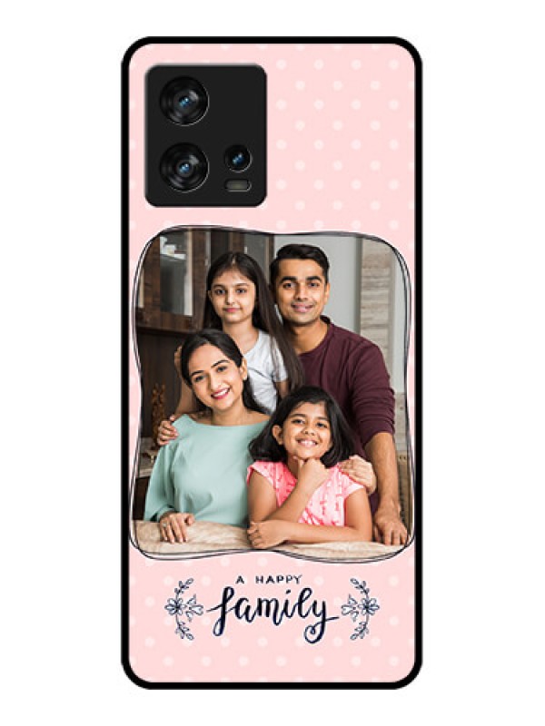 Custom Motorola Edge 30 Fusion Custom Metal Phone Case - Family With Dots Design