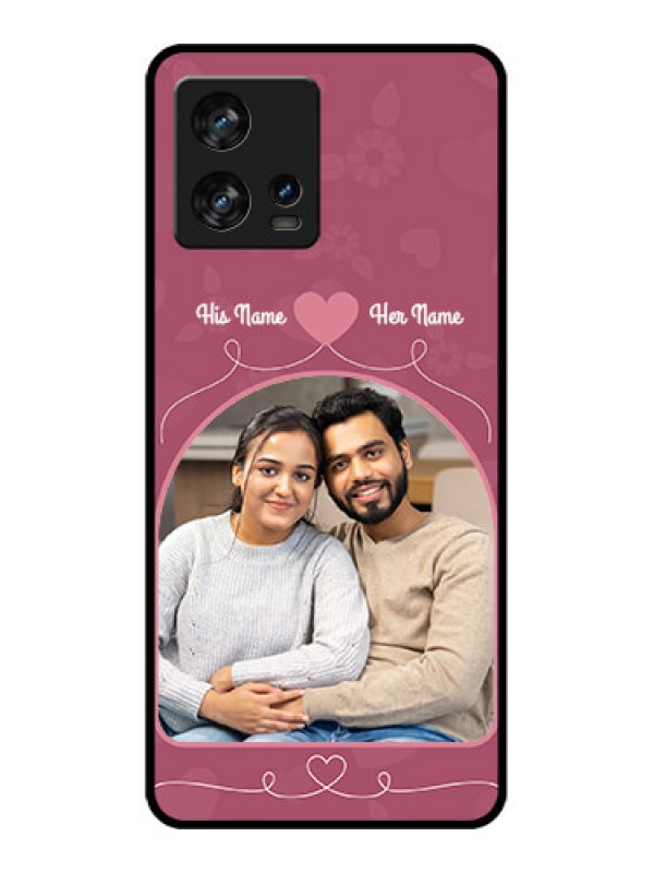 Custom Motorola Edge 30 Fusion Custom Metal Phone Case - Love Floral Design