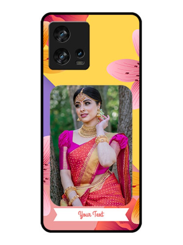 Custom Motorola Edge 30 Fusion Custom Metal Phone Case - 3 Image With Vintage Floral Design