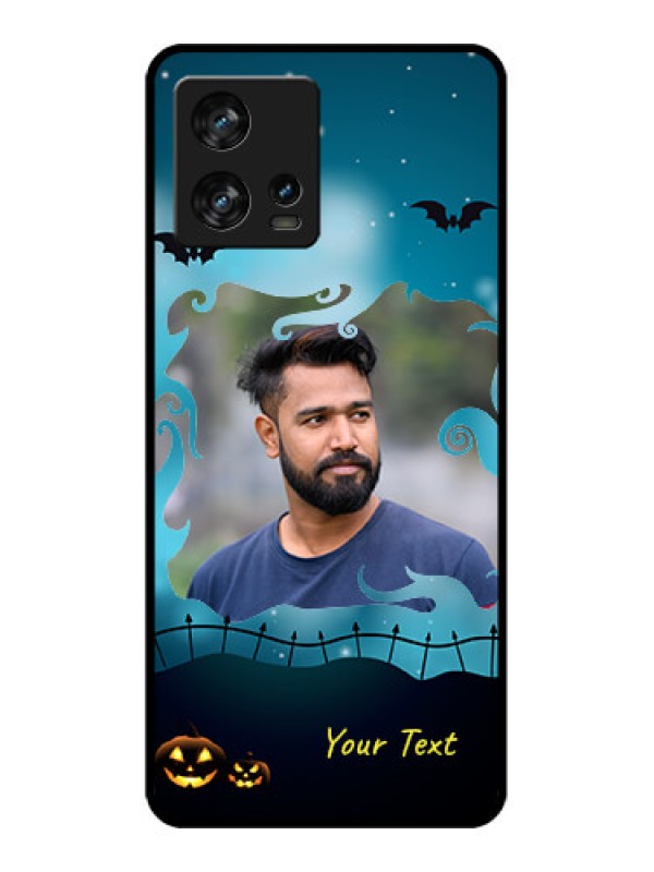 Custom Motorola Edge 30 Fusion Custom Metal Phone Case - Halloween Frame Design