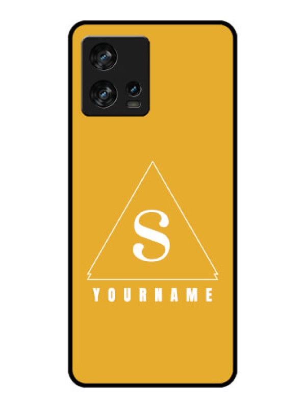 Custom Motorola Edge 30 Fusion Custom Metal Phone Case - Simple Triangle Design