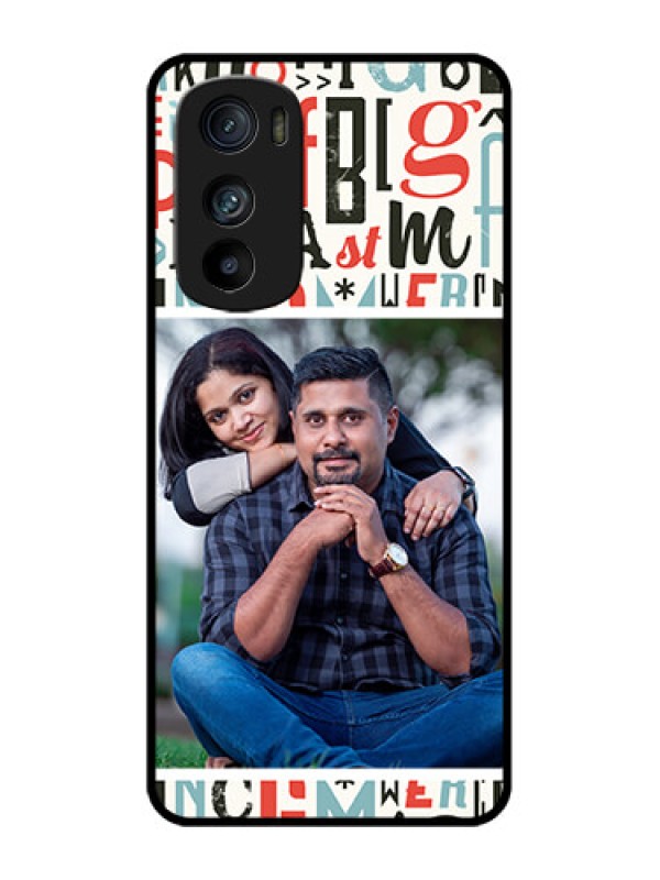 Custom Motorola Edge 30 Custom Metal Phone Case - Alphabet Design