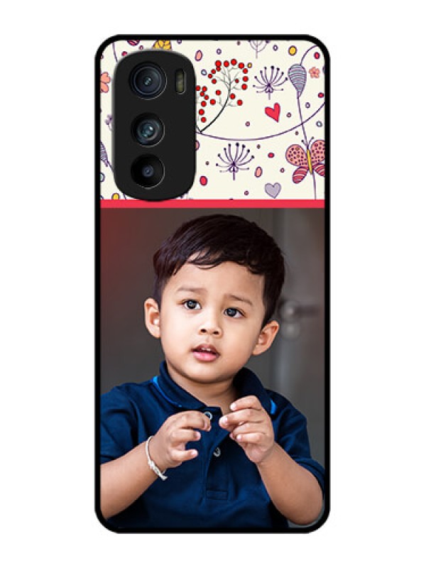 Custom Motorola Edge 30 Custom Metal Phone Case - Premium Floral Design