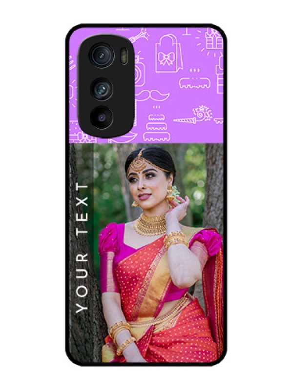 Custom Motorola Edge 30 Custom Metal Phone Case - Birthday Icons Design