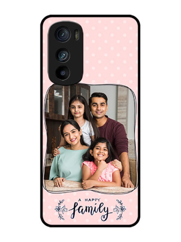 Custom Motorola Edge 30 Custom Metal Phone Case - Family With Dots Design