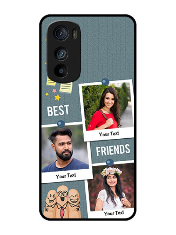 Custom Motorola Edge 30 Custom Metal Phone Case - Sticky Frames And Friendship Design