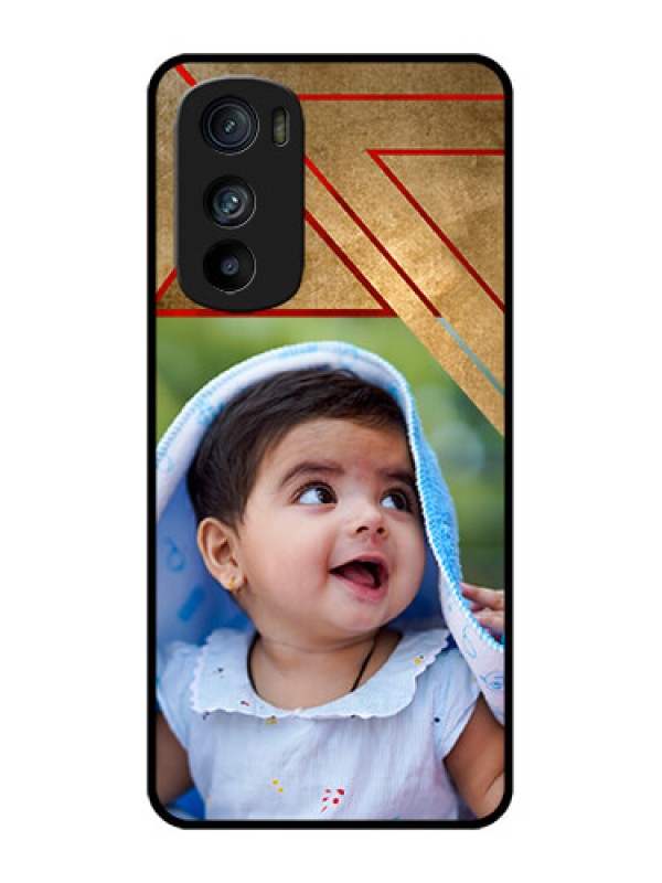 Custom Motorola Edge 30 Custom Metal Phone Case - Gradient Abstract Texture Design
