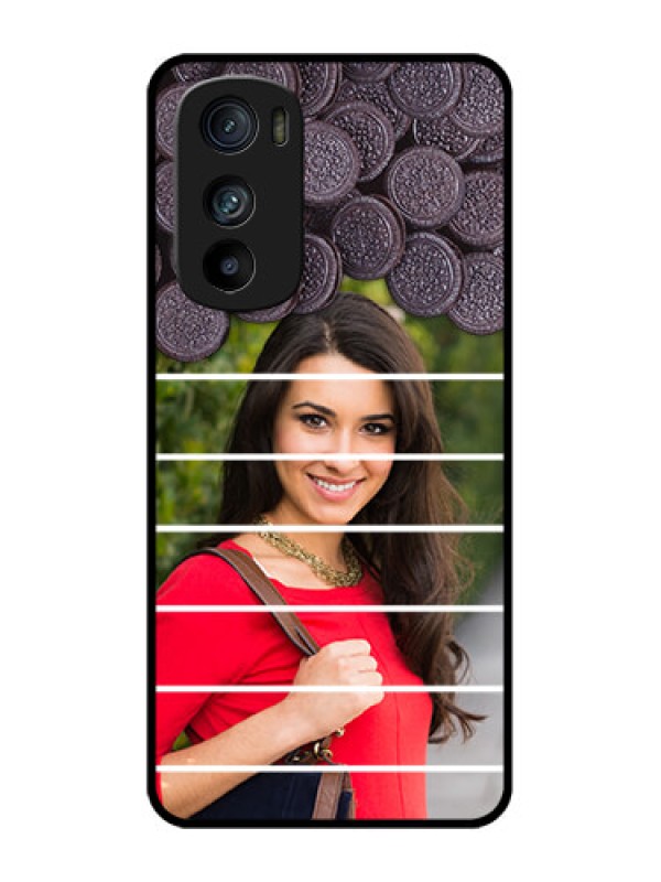 Custom Motorola Edge 30 Custom Metal Phone Case - With Oreo Biscuit Design