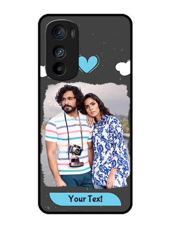 Custom Motorola Edge 30 Custom Metal Phone Case - Splashes With Love Doodles Design