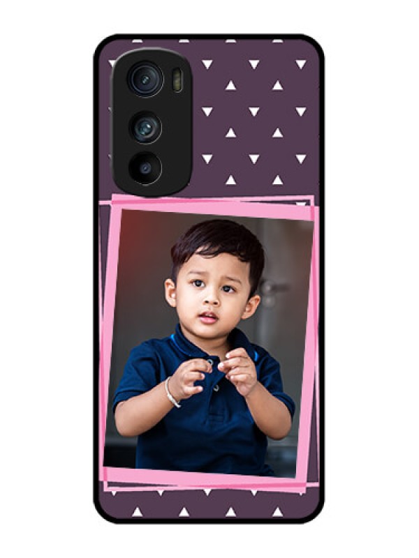 Custom Motorola Edge 30 Custom Metal Phone Case - Triangle Pattern Dotted Design