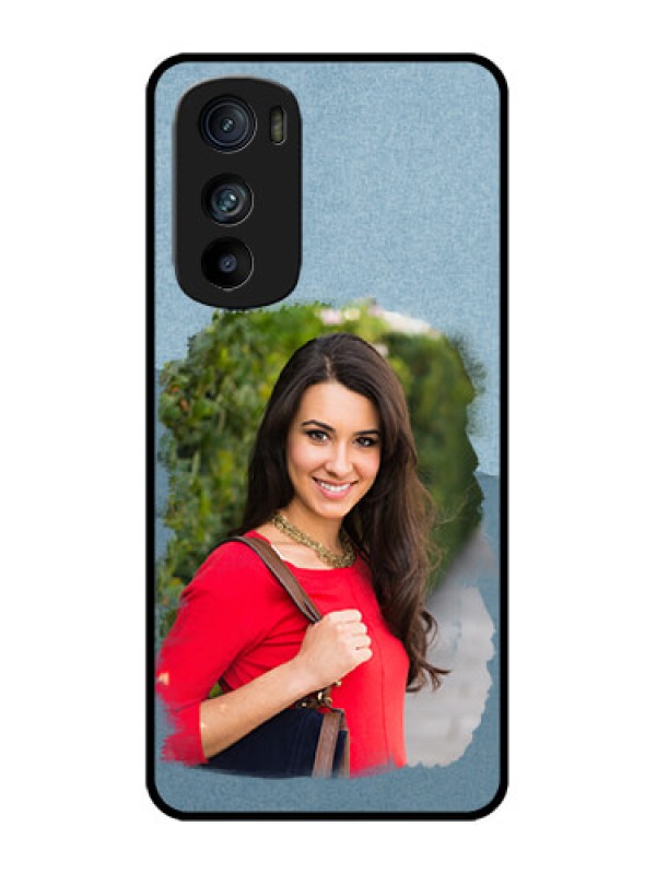 Custom Motorola Edge 30 Custom Metal Phone Case - Grunge Line Art Design