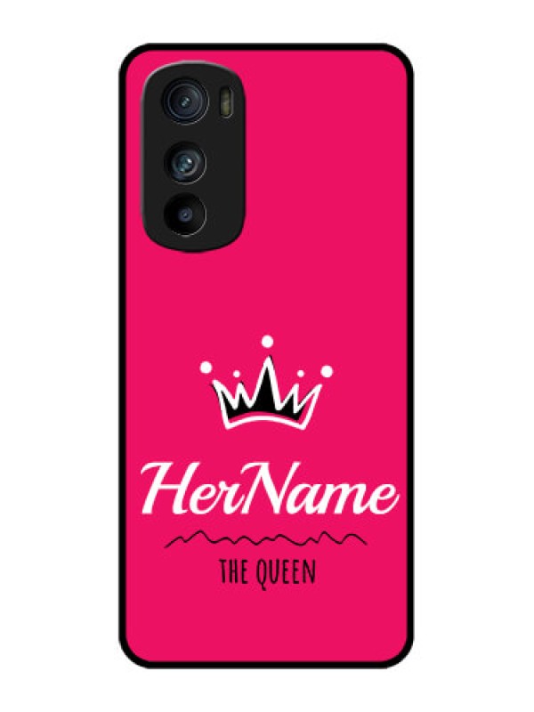 Custom Motorola Edge 30 Custom Metal Phone Case - Queen With Name Design