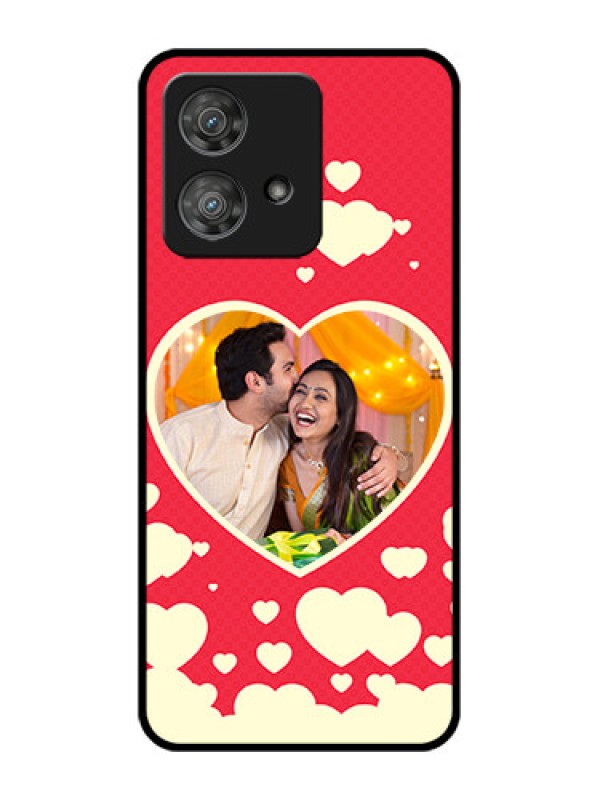 Custom Motorola Edge 40 Neo Custom Metal Phone CaseLove Symbols Phone Cover Design