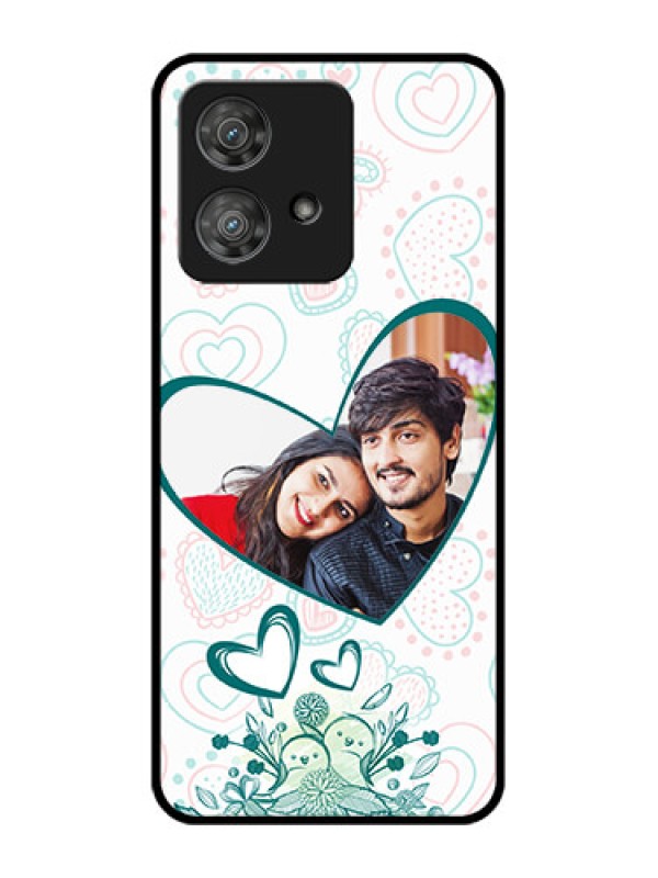 Custom Motorola Edge 40 Neo Custom Metal Phone CasePremium Couple Design