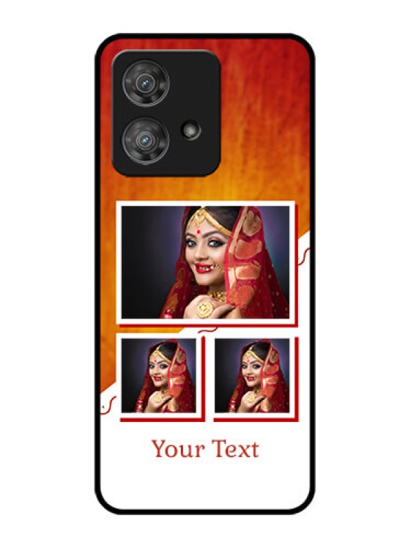 Custom Motorola Edge 40 Neo Custom Metal Phone CaseWedding Memories Design