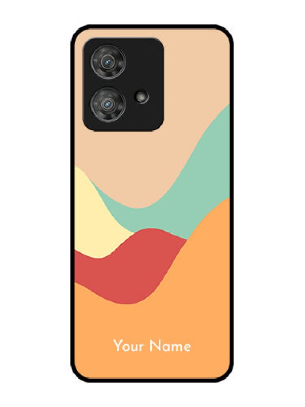 Custom Motorola Edge 40 Neo Custom Metal Phone CaseOcean Waves Multi - Colour Design