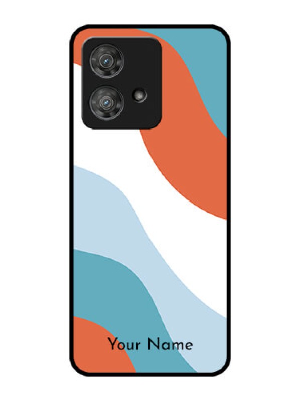 Custom Motorola Edge 40 Neo Custom Metal Phone CaseColoured Waves Design