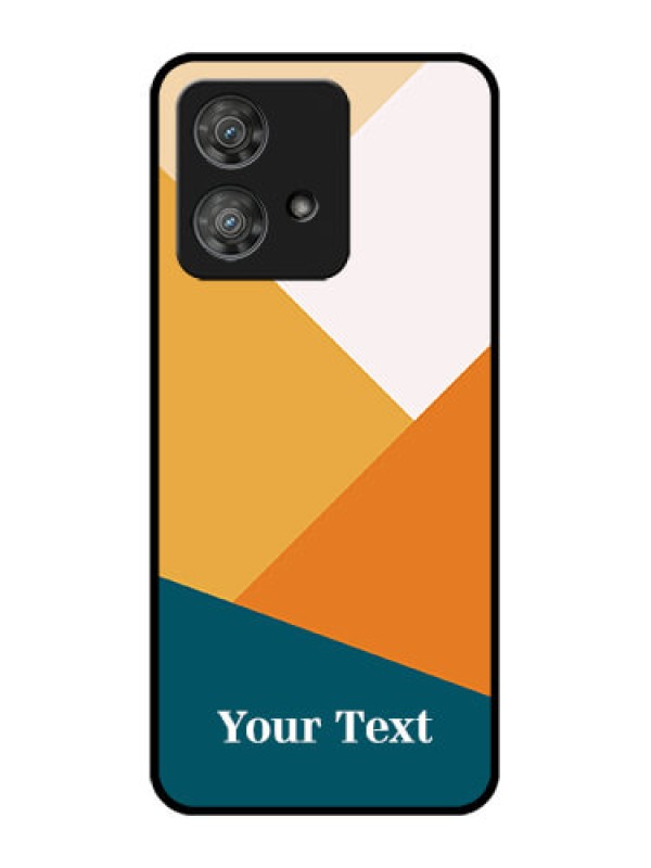 Custom Motorola Edge 40 Neo Custom Metal Phone CaseStacked Multi - Colour Design