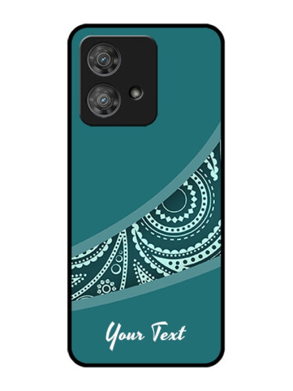 Custom Motorola Edge 40 Neo Custom Metal Phone CaseSemi Visible Floral Design