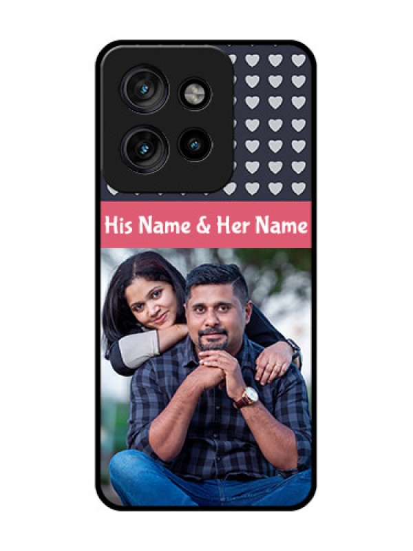 Custom Motorola Edge 50 Neo Custom Metal Phone Case - Love Symbols Design