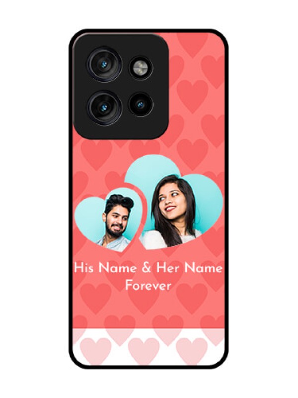 Custom Motorola Edge 50 Neo Custom Metal Phone Case - Couple Pic Upload Design