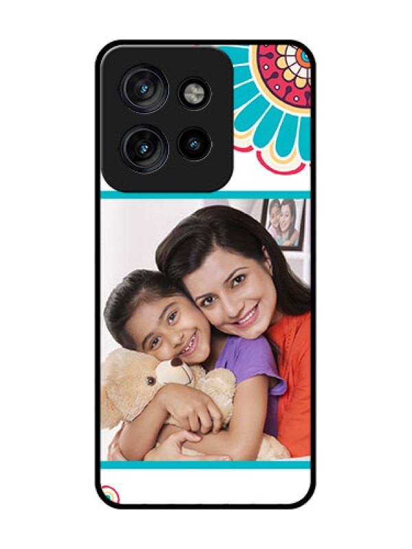 Custom Motorola Edge 50 Neo Custom Metal Phone Case - Flower Design