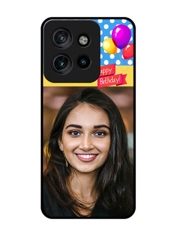 Custom Motorola Edge 50 Neo Custom Metal Phone Case - Happy Birthday Design