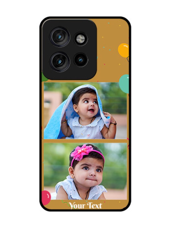 Custom Motorola Edge 50 Neo Custom Metal Phone Case - Image Holder With Birthday Celebrations Design
