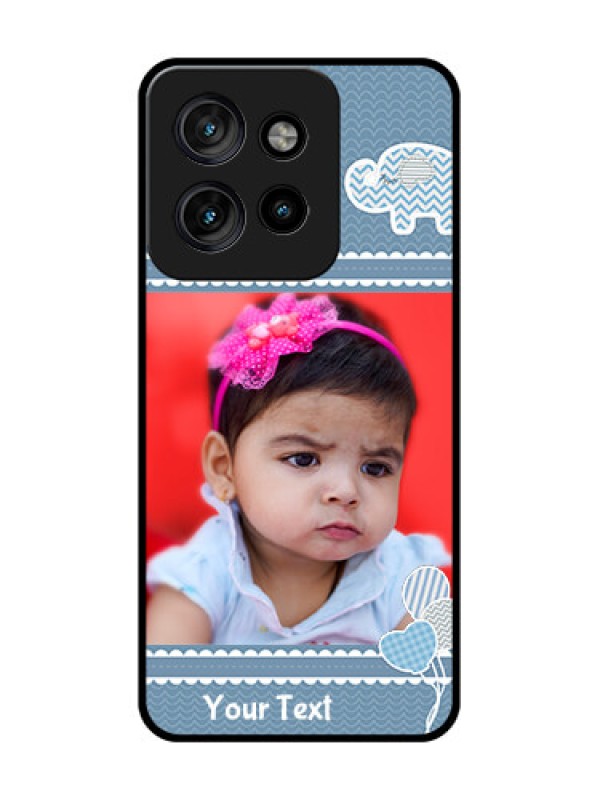 Custom Motorola Edge 50 Neo Custom Metal Phone Case - With Kids Pattern Design