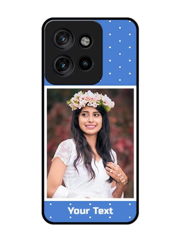 Custom Motorola Edge 50 Neo Custom Metal Phone Case - Polka Dots Design