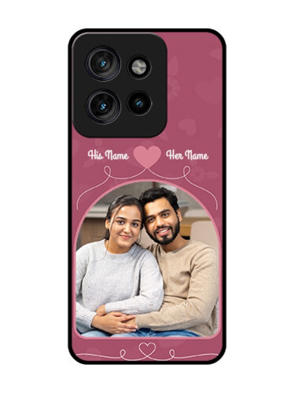 Custom Motorola Edge 50 Neo Custom Metal Phone Case - Love Floral Design