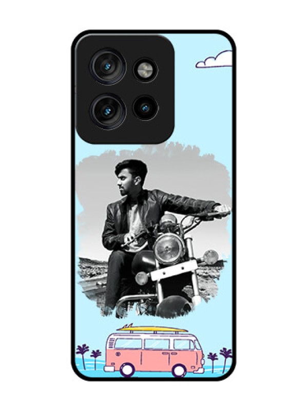 Custom Motorola Edge 50 Neo Custom Metal Phone Case - Travel and Adventure Design