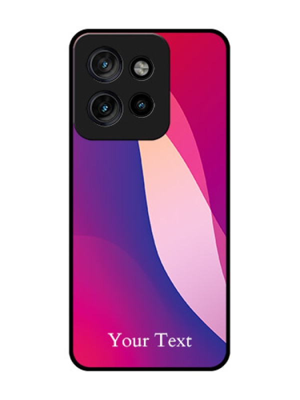 Custom Motorola Edge 50 Neo Custom Metal Phone Case - Digital Abstract Overlap Design