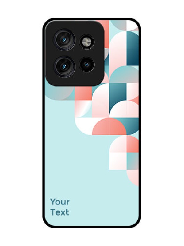 Custom Motorola Edge 50 Neo Custom Metal Phone Case - Stylish Semi - Circle Pattern Design